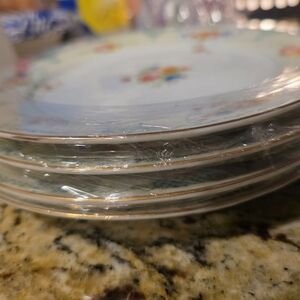 Floral Porcelain Dinner Plates Set